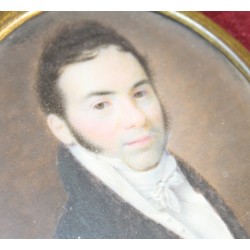 Miniature \"Jeune homme en manteau noir\"