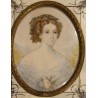 Miniature \"Jeune femme en robe blanche\"