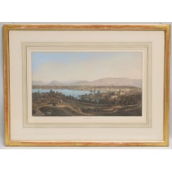 Engraving: ‘Geneva and Mont Blanc’