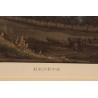 Engraving: ‘Geneva and Mont Blanc’