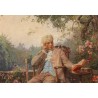 Tableau \"La lecture\" signé CASTRES