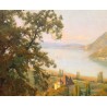 Tableau \"Lac d\'Annecy\" signé GIANOLI