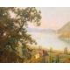 Tableau "Lac d'Annecy" signé GIANOLI