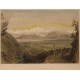 Gravure "Mont Blanc from the Jura"