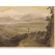 Gravure "Mont Blanc from the Jura"