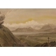 Gravure "Mont Blanc from the Jura"