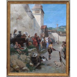 Tableau \"Gruyère\" signé J.P. SIMONET 87