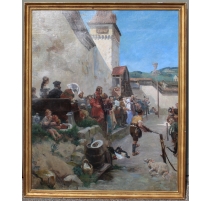 Tableau "Gruyère" signé J.P. SIMONET 87