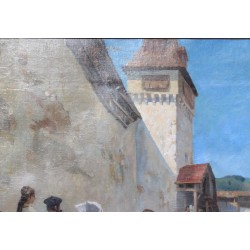 Tableau \"Gruyère\" signé J.P. SIMONET 87