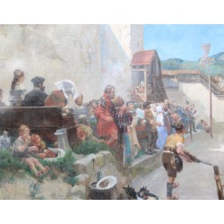 Tableau \"Gruyère\" signé J.P. SIMONET 87