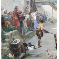 Tableau \"Gruyère\" signé J.P. SIMONET 87