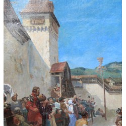 Tableau \"Gruyère\" signé J.P. SIMONET 87