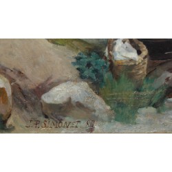 Tableau \"Gruyère\" signé J.P. SIMONET 87