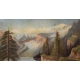 Tableau "Paysage de montagne" signé R. WERNER