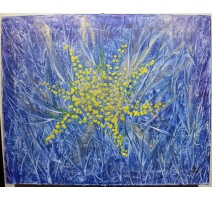 Tableau "Myosotis" signé NAM