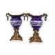 Pair of vases, gilt bronze mou