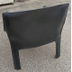 Fauteuil 414 Cab en cuir noir par Mario BELLINI
