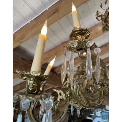 Napoleon III bronze chandelier at  Moinat SA  - Antiques and home décor