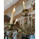 Lustre Napolèon III en bronze à 12 lumières