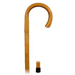 Curved chestnut walking stick