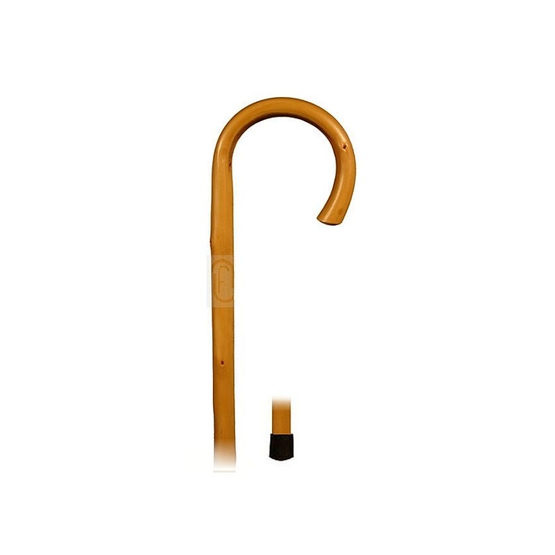Curved chestnut walking stick