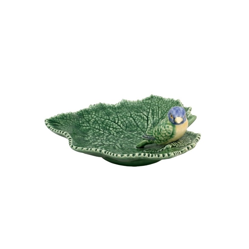 Bol feuille avec un oiseau