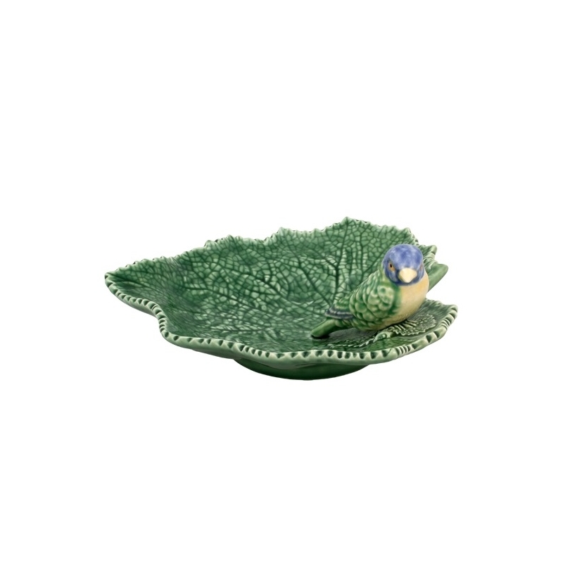 Bol feuille avec un oiseau