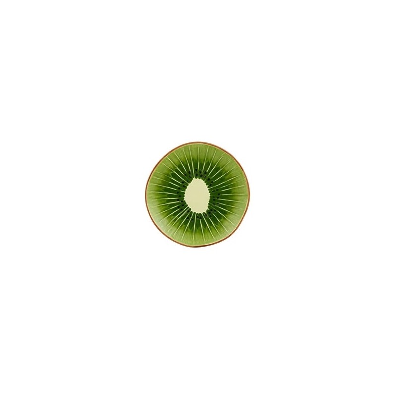 Assiette à dessert en faïence Kiwi