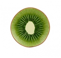 Assiette à dessert en faïence Kiwi