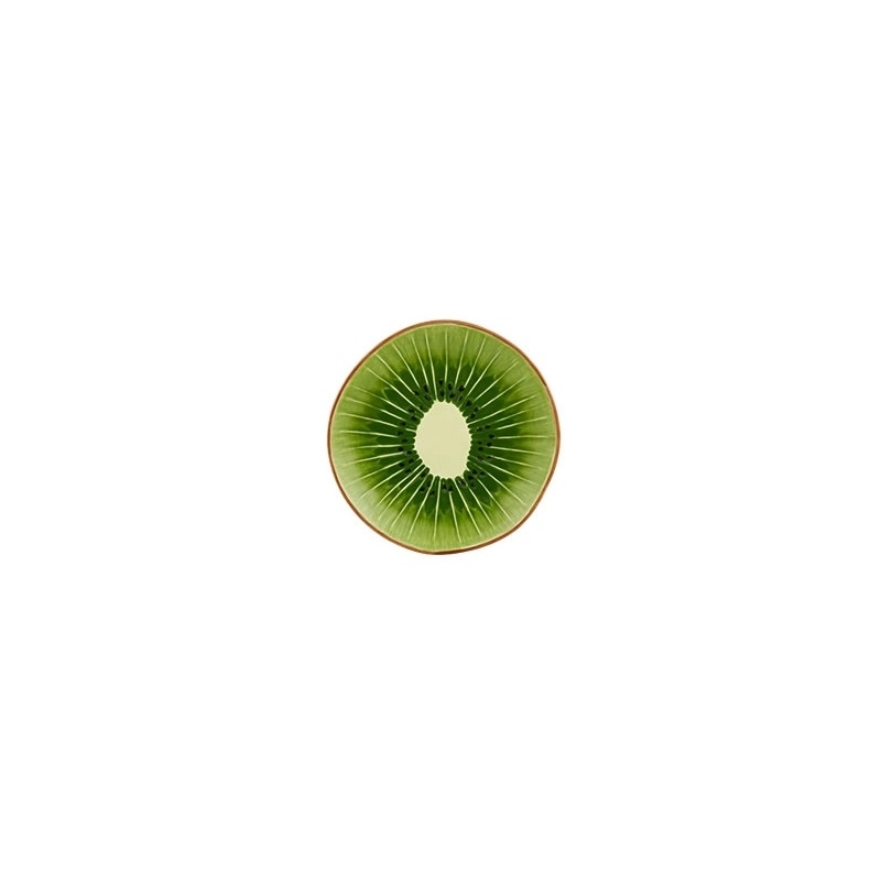 Assiette à dessert en faïence Kiwi