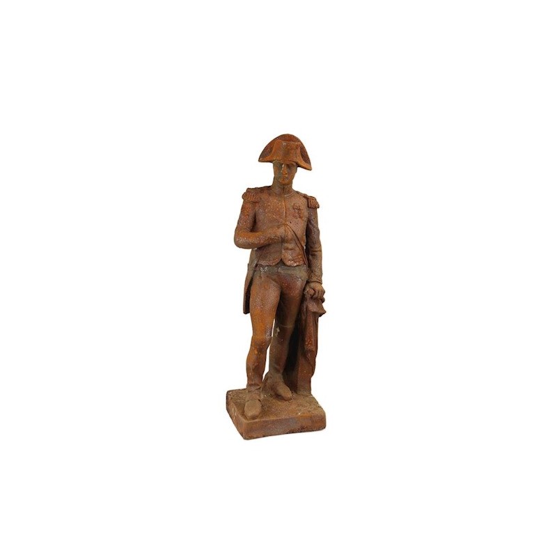 A cast-iron statue of Napoleon