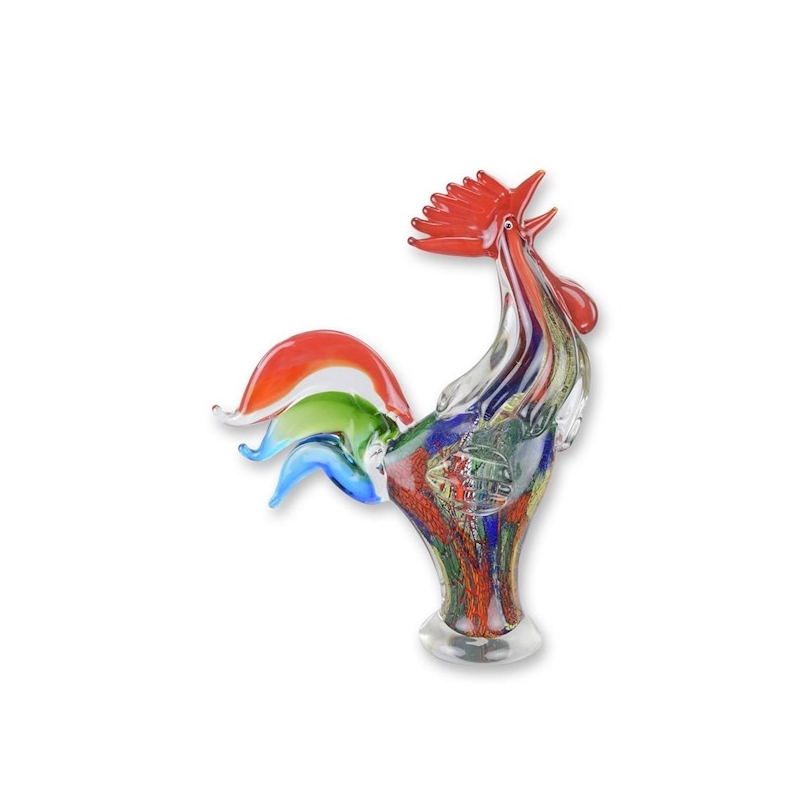 Coq en verre soufflé