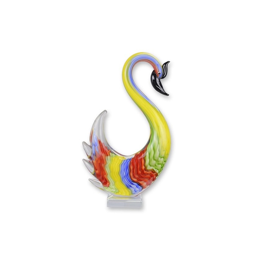 Cygne en verre soufflé