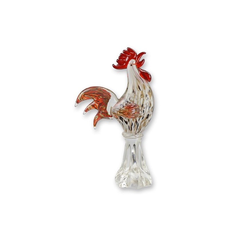 Coq en verre soufflé