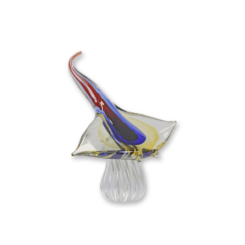 Sculpture en verre soufflé Raie Manta