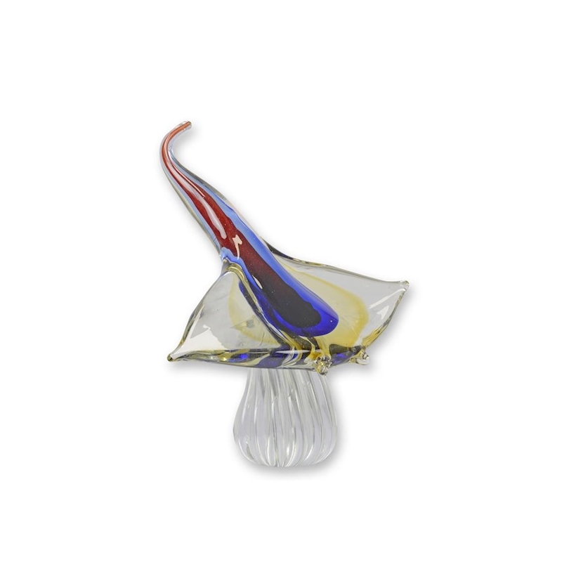 Sculpture en verre soufflé Raie Manta