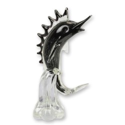 Sculpture en verre soufflé Marlin