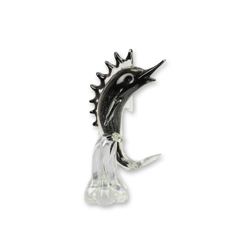 Sculpture en verre soufflé Marlin