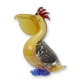 Sculpture en verre soufflé Pélican