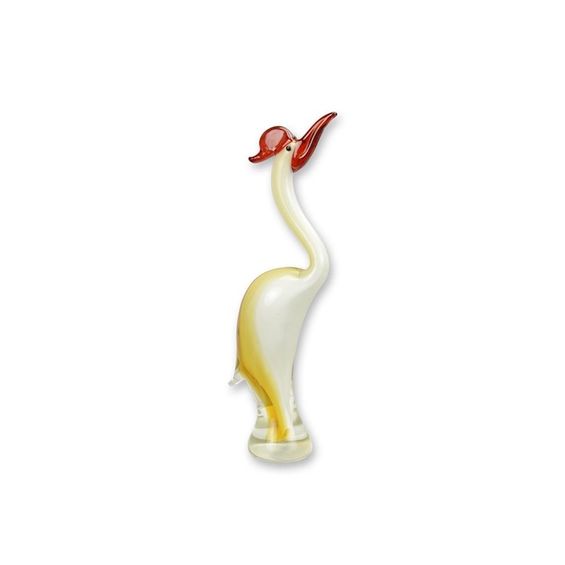 Sculpture en verre soufflé Héron