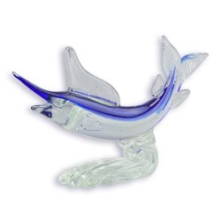 Sculpture en verre soufflé Marlin