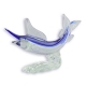 Sculpture en verre soufflé Marlin