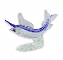 Sculpture en verre soufflé Marlin