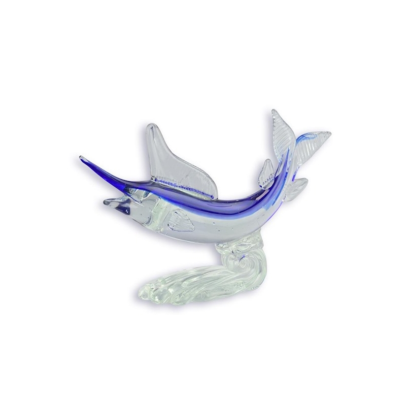 Sculpture en verre soufflé Marlin