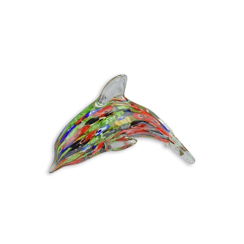 Sculpture en verre soufflé Dauphin