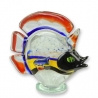 Sculpture en verre soufflé Poissons-discus