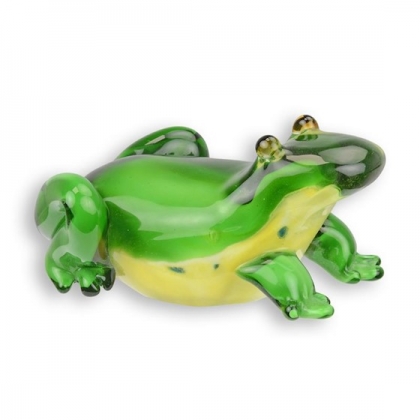 Ornement De Noël Grenouille Arts Martiaux En Verre Soufflé - Décor Original Et Fait Main