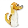 Sculpture en verre soufflé Chien