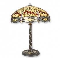 Lampe style Tiffany décor Libellules