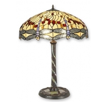 Lampe style Tiffany décor Libellules